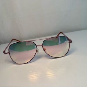 Stylish Pink Aviator Sunglasses